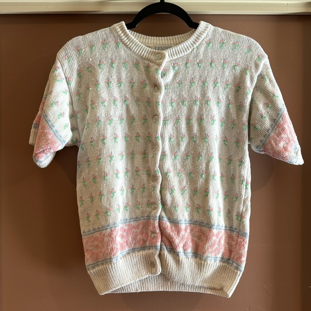 Soft 💕Vintage Pastels Floral Sweater